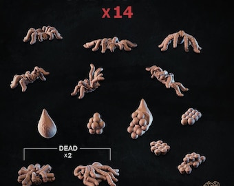14x Spindlar Set (3D-utskrivet) - Zabavka Workshop | BASING BITS