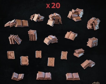 20x Books Set (3D Printed) - Zabavka Workshop | BASING BITS