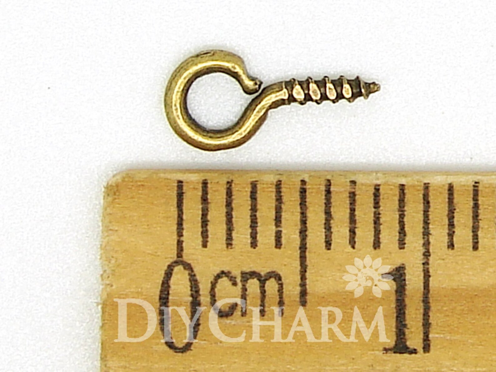 Bronze Tone Screw Eye Pins 18 Gauge Eye Hook Screws 8x4mm Etsy