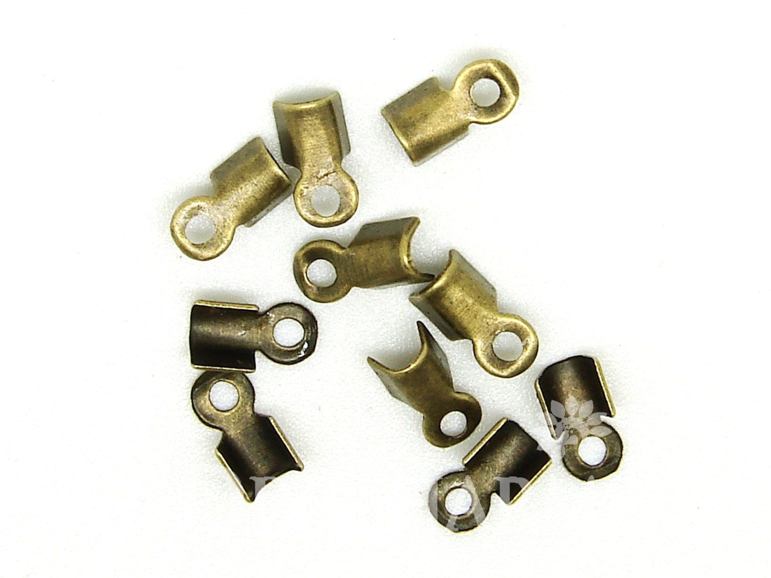 Bronze Tone Crimp End Caps Fold Over Closure 6x2mm 300pcs Etsy