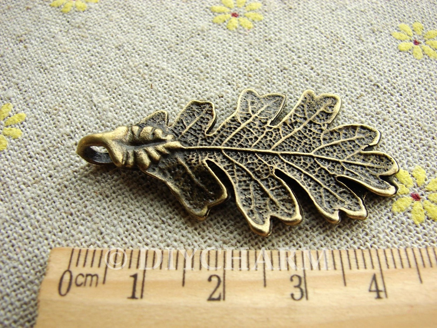 Antique Bronze Metal Leaf Charms 48x24mm 5Pcs DC23157 Etsy