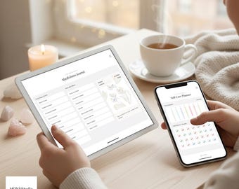 Self-Care Planner Bundle | Mindfulness Journal, Wellness Kit (Digital Download)