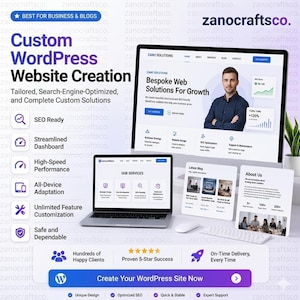 Aangepast WordPress-websiteontwerp | Ontwikkeling van e-commercewinkels (Shopify, WordPress)