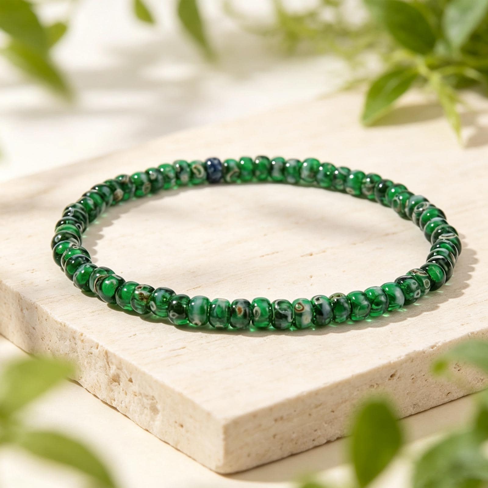ヴェネツィアンビーズ　ブレスレット　ミルフィオリ　イタリア　ムラノ　⭐️ ☆匿名☆ Millefiori Bracelets - Etsy
