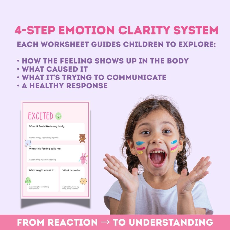 Advanced Feelings Worksheets for Kids, Emotion Regulation Printable ...