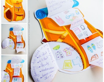 Pack Your Backpack Template. Printable PDF.