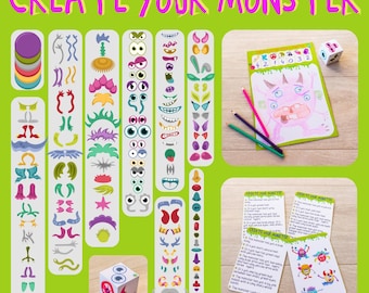 Create Your Monster Craft 3-in-1. Printable PDF.