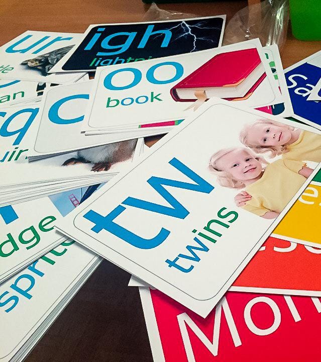 73 Phonics Cards. Printable PDF. - Etsy