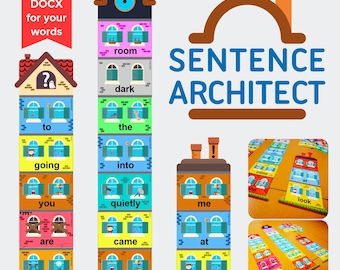 Sentence Architect Activity. Editable Printable PDF.
