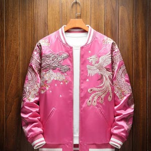 Pink Dragon Sukajan - Etsy