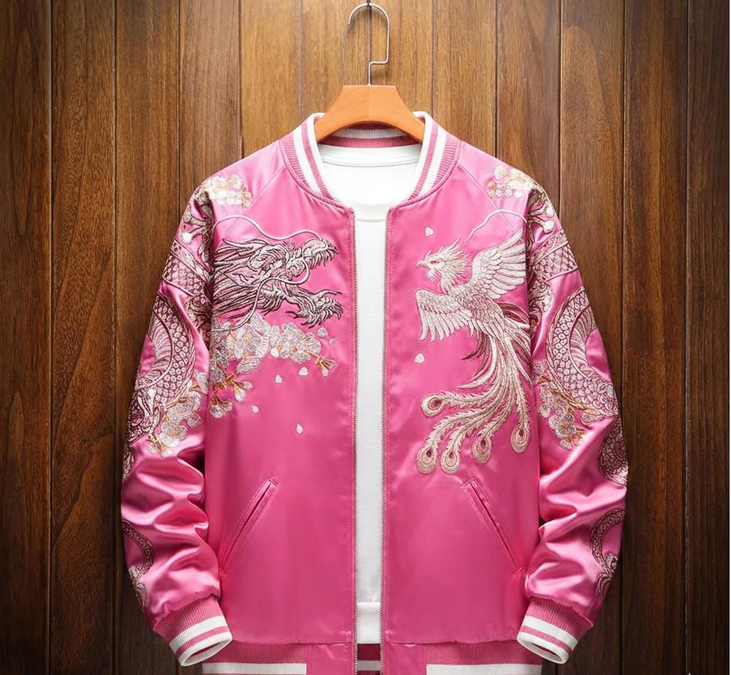 Pink Dragon Sukajan - Etsy