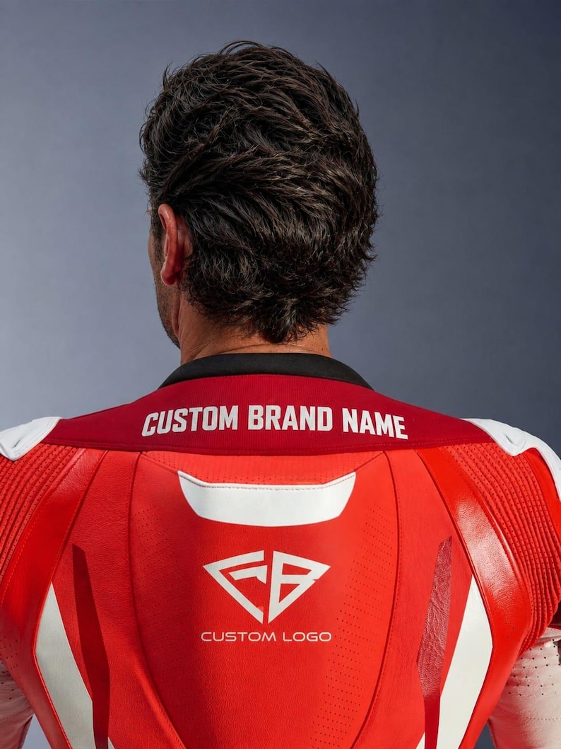 sports bike leather suit red
custom motorcycle suit studio shot
motorbike racing outfit full gear
leather biker suit front and back
high quality riding suit men
track racing motorcycle suit red