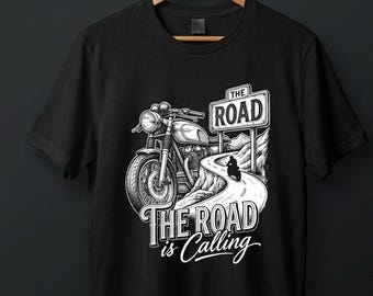Vintage Motorcycle Graphic T-Shirt, Cafe Racer Rider Apparel, Cotton Tee