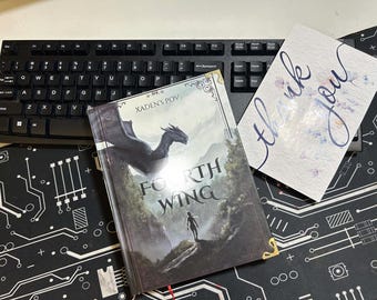 Fourth Wing Inspired Hardcover Book – Xaden POV Fanmade Edition – Fantasy Romance Collector Book
