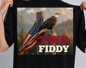 Two Fiddy PNG, Funny USA 250 Years PNG Design, Patriotic 1776 2026 Graphic, Fourth of July Gift, Digital Download