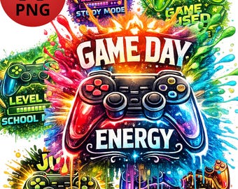 Gaming Controller PNG Bundle | Gamer Quotes, T-Shirt Graphics (Digital Download)