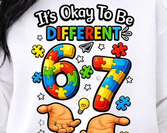 Autism Awareness PNG, Different is My Superpower Design, Puzzle Infinity Shirt Design, Neurodiversity Digital Download, Kids Autism PNG 300