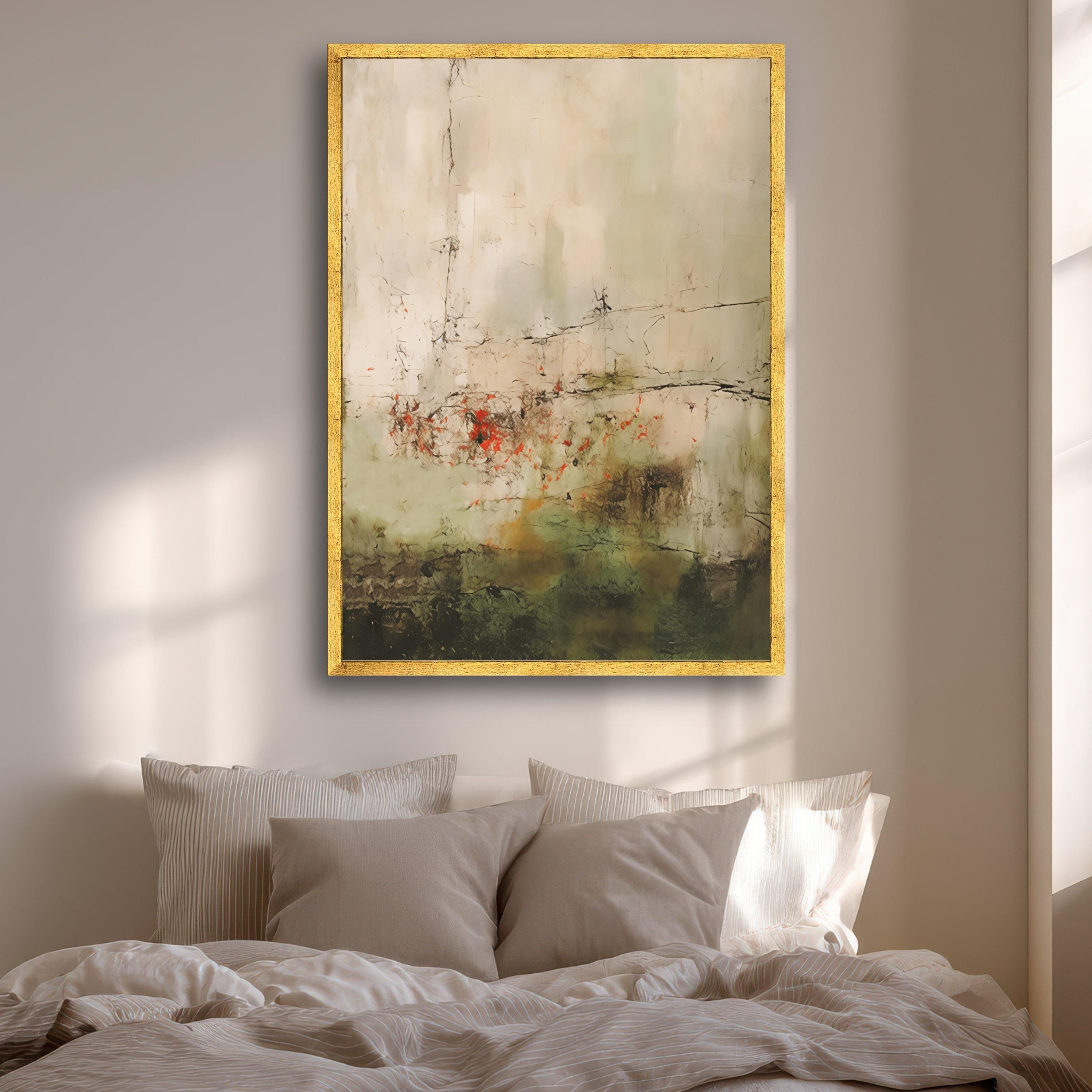 Abstract Nature Canvas PRİNT Art, Earth Tone Organic Design, (no Hand ...