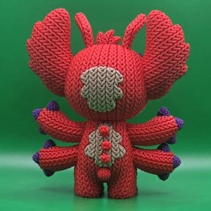Leroy stickningseffektfigur i 3D-utskrift | Disney Lilo & Stitch-statyett, nördskrivbordsdekoration | Popkultur-fangåva bild 2