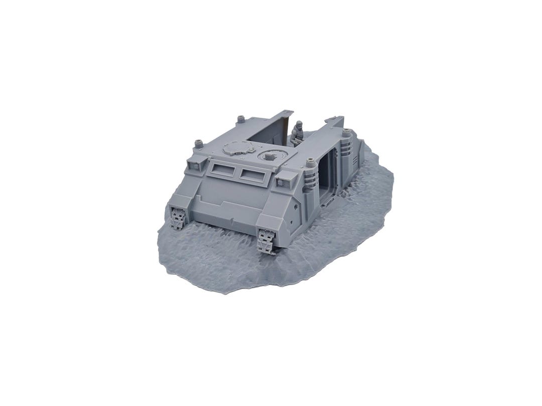 Tnk Objective Sci-fi Tank Wreck - Terrain/scenery/objective Marker for 28mm Scale ...