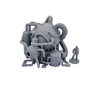 Makeshift Power Reactor - 28/32mm Scale Sci-fi Dystopian Terrain Scenery For Tabletop Wargaming, RPGs & Dioramas