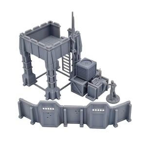 Vorwärtskommandoposten – Geländemodell im 28-mm-Maßstab für Tabletop-Wargaming, Rollenspiele und Dioramen