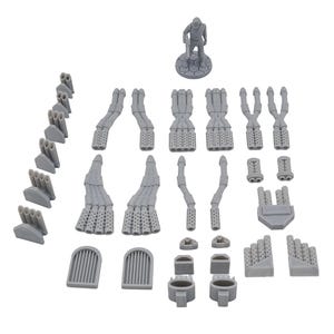 Gaslands Greebles (Blowers en Burners) - 28 mm Kitbash Props Decor Scenery voor Tabletop Wargaming, RPG's & Diorama's
