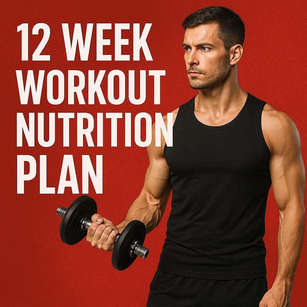 12-week Workout Plan Printable | Meal Plan | Strength Training, Fat ...