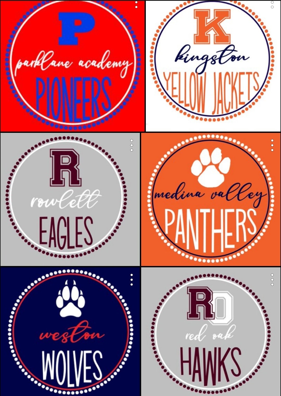 School Spirit Digital Files **personal Use Only** - Etsy Israel, image size:1079x1517
