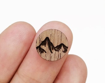 Laser Cut Wood Mountain Charms – Minimalist Earring Supplies (10 pcs)   640