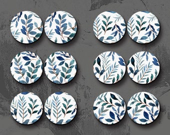 Little Color Wood Cabochons - Filigree Plant Leaf Wood Cab /Wooden Embellishments / 12mm /16mm/20mm/25mm /Wood Cab For Ear Stud/ LPC-118
