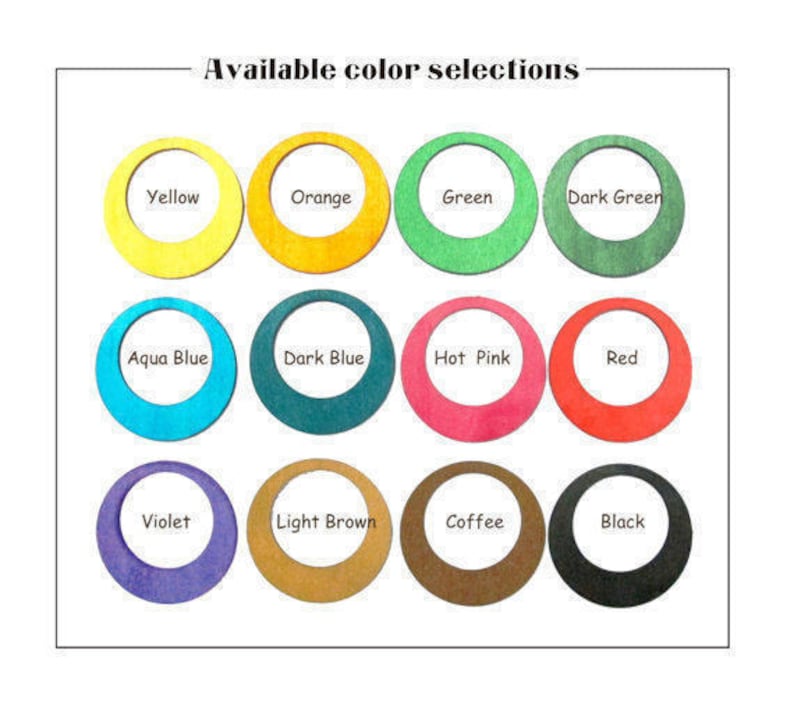 Dyeing Series Variety of Colors Filigree Simple Geometrical Wood Dangle Wooden CharmPendant NM776 4 Sets 2 Pairs