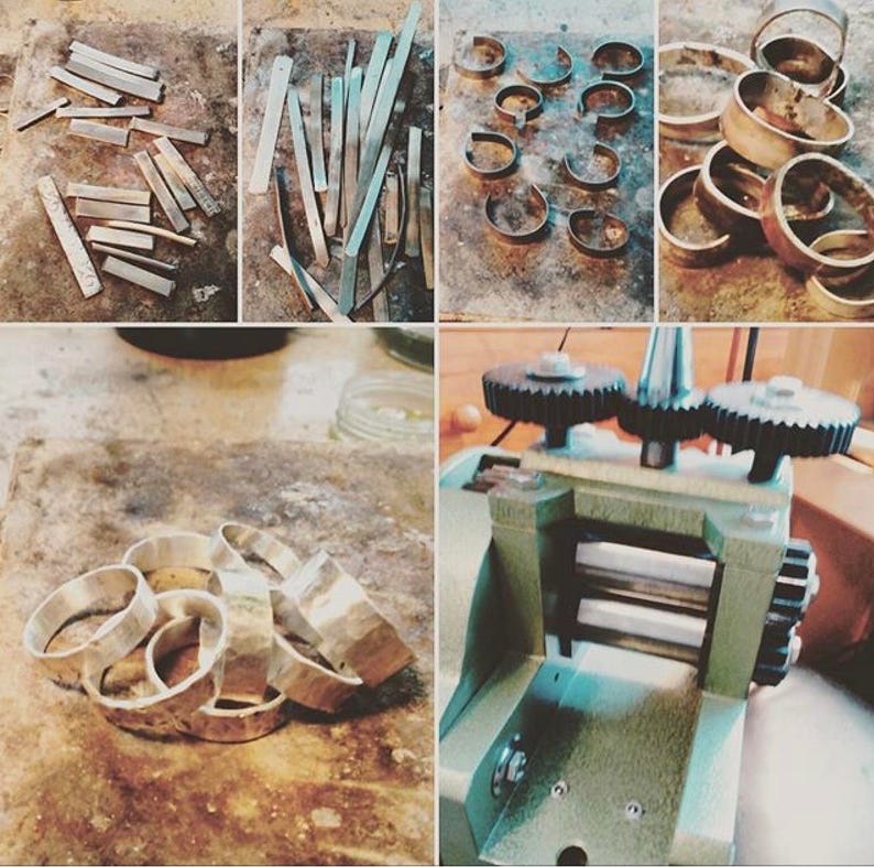 Sterling Silver Mobius Ring Rustic Hand Twisted Infinity Band