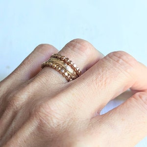 Hawaiian Heirloom Style Gold Floral Wedding Band or Stacking Ring Feminine and Elegant image 4