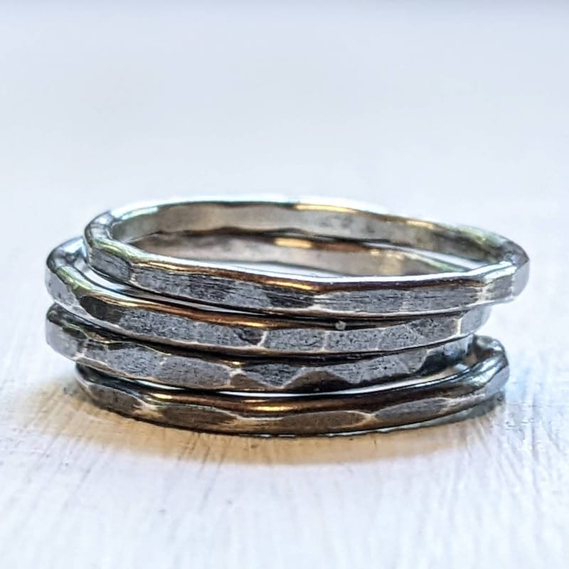 Metalwork Stacking Rings - Etsy