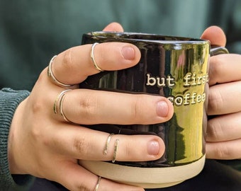 Adjustable 14 gauge sterling silver bypass ring, Minimaliist Simple Jewelry