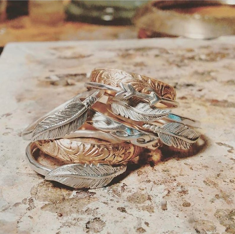 Sterling Silver Mobius Ring Rustic Hand Twisted Infinity Band