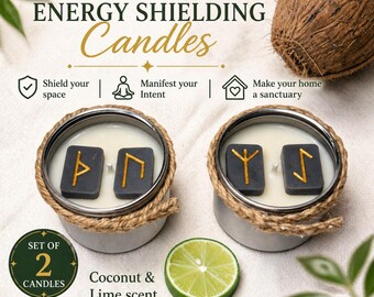 Protection and Energy Shielding Candles | Manifestation & Energy Cleansing | Ritual Altar Decor | Sacred Space Gift
