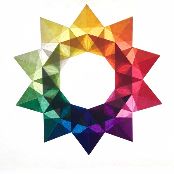 Window Star Kit Rainbow, Steiner, Waldorf, Home School, Suncatcher, Origami