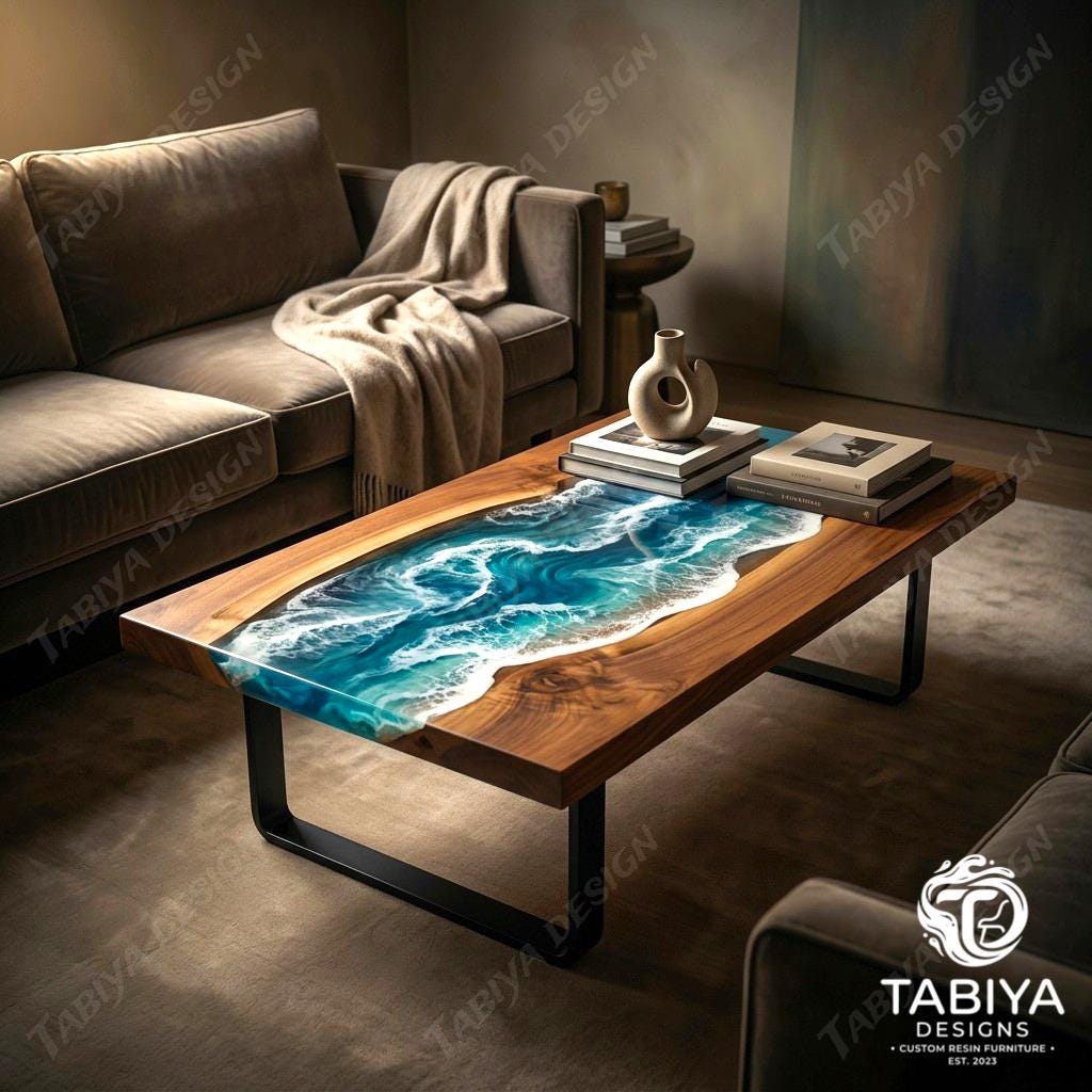 Ocean resin table - Etsy 日本