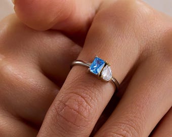 Multi Family Birthstone Ring, Mother’s Birthstone Ring, Personalized Mother Ring, Dainty Birthstone Jewelry, Christmas Gift for Mom