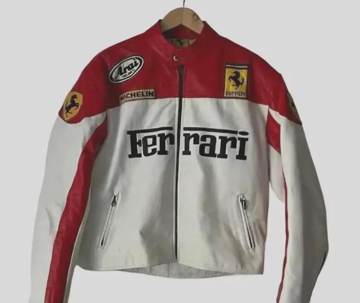 Ferrari red leather jacket - Etsy 日本