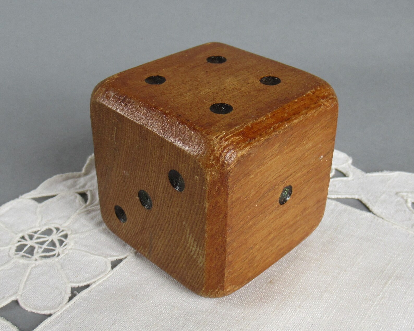Vintage Wooden Dice Large Wood Dice Big Dice Solid Wood Dice Etsy