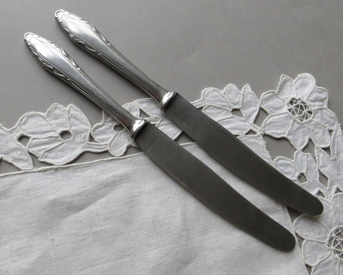 Vintage Knives Stainless Steel Knives Set of 2 Knife Soviet Etsy