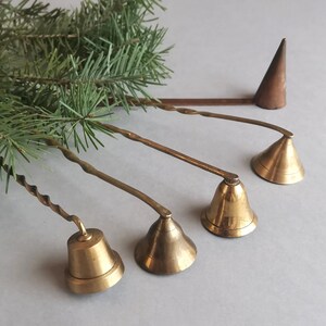 Elven Brass Candle Snuffer with Satin-Finish & Short Handle for