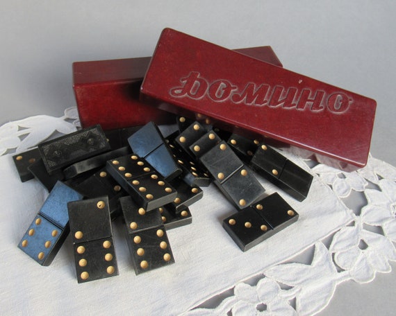 stomach ache Discrimination do not do Vintage Domino Set Domino in plastica Domino Sovietico Set Set - Etsy Italia