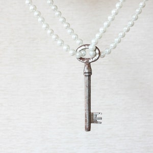 Antique Skeleton Key Rusty Iron Key Vintage Skeleton Key Farmhouse Decor Rustic Skeleton Key