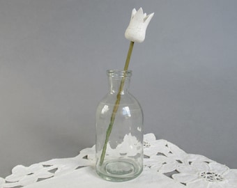 Vintage Clear Glass Apothecary Bottle Medicine Empty Craft Poison Pharmacy Bottle Apothecary Jar Vase