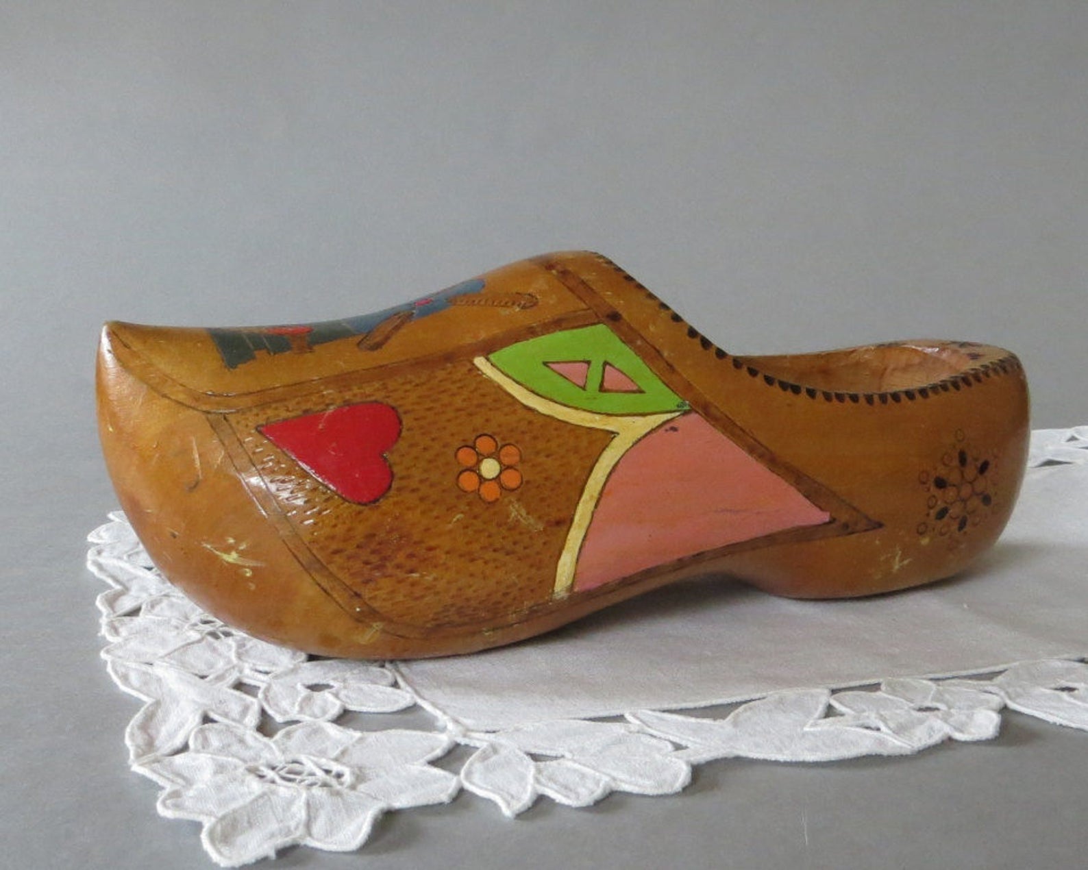Zapato de madera Vintage holandés Holanda zapato molino Zuecos | Etsy