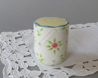 Vintage Salt Pepper Shaker Spice Jar Porcelain Salt Shaker Floral Porcelain